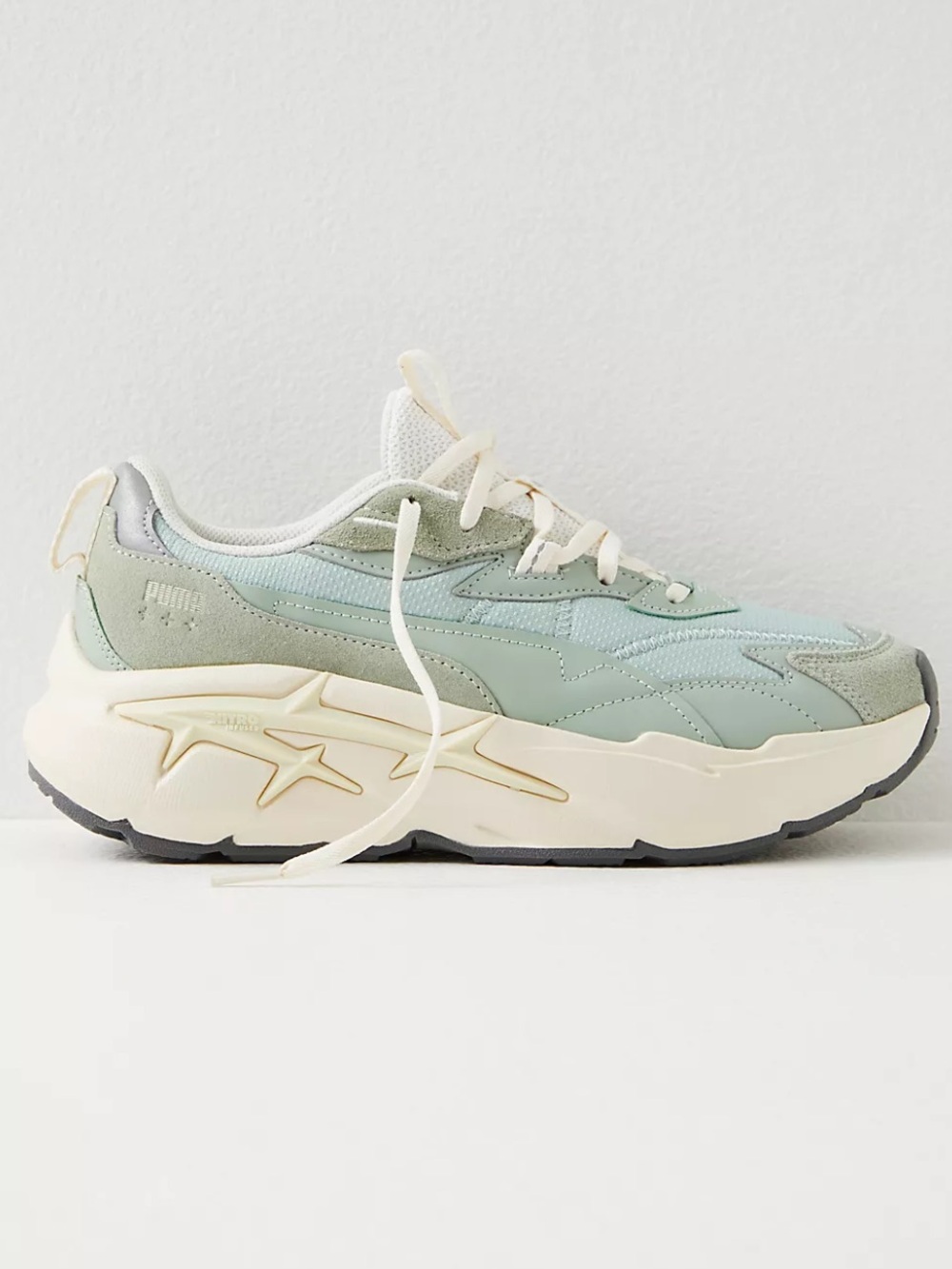 Puma Spina Nitro Sneakers Green Fog/ Frosted Ivory • Size 7.5